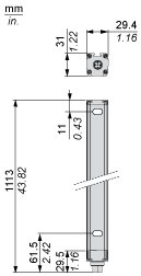 Cветовой барьер безопасности Telemecanique XUSL2E30H106N