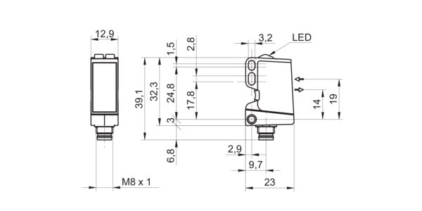 Оптический датчик Baumer O300.RR-GL1Z.72N