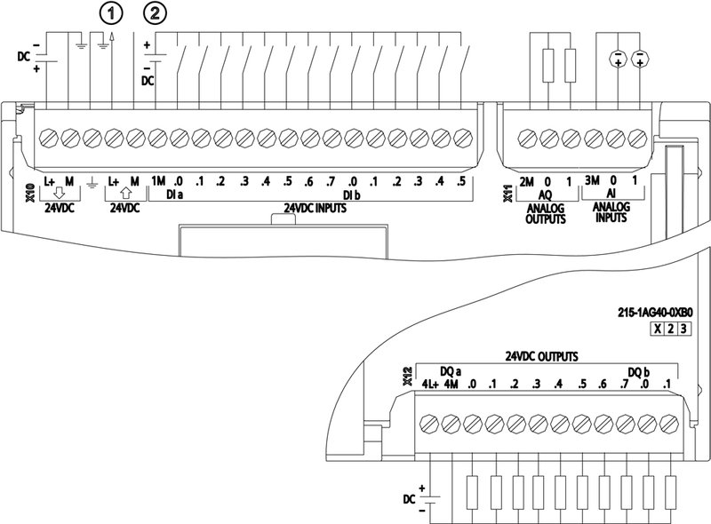 Компактный центральный процессор Siemens 6ES7215-1AG40-0XB0
