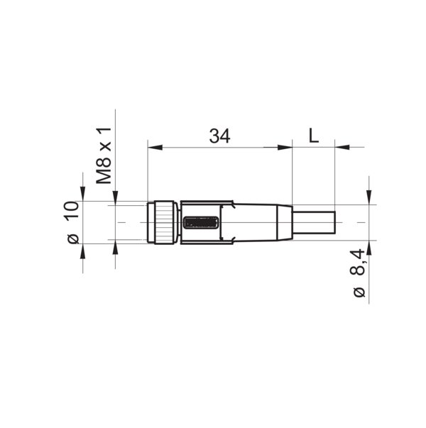 Разъем с кабелем Baumer ESG 32SH0500G