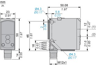 Оптический датчик Telemecanique XUK9LAPSMM12
