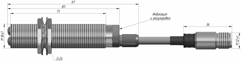Оптический датчик СЕНСОР ВБО-М18-76ВР-8113-СА