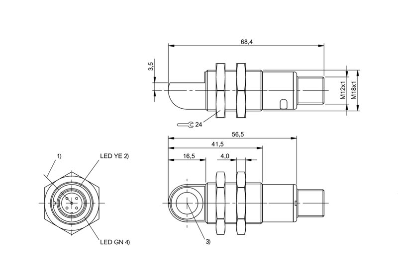 Ультразвуковой датчик Balluff BUS W18M1-GPXI-07/035-S92G