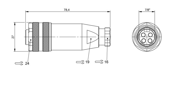 Разъем Balluff BCC A334-0000-10-000-51X4A5-000