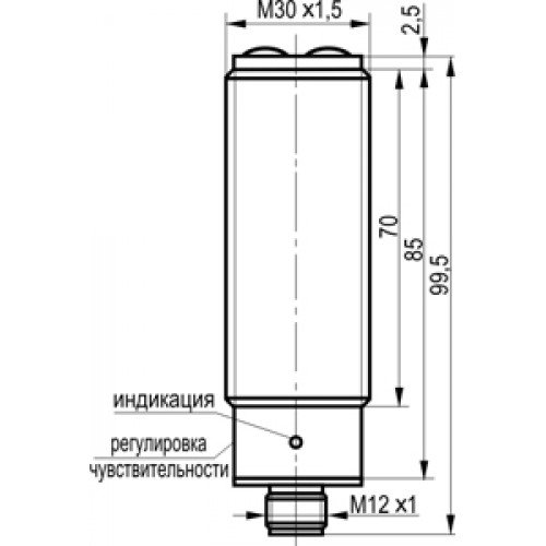 Оптический датчик ТЕКО OX AC81A5-43N-4000-LES4