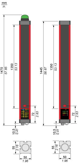 Cветовой барьер безопасности Telemecanique XUSL4MA40H136N