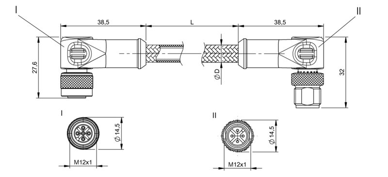 Соединительный кабель Balluff BCC W425-W424-3A-304-MW8434-006