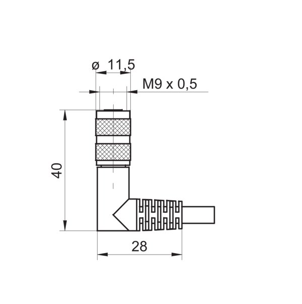 Разъем с кабелем Baumer ESW 61CP0500G
