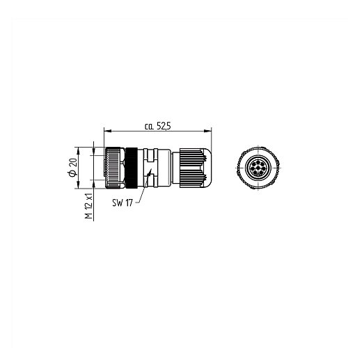 Разъем Wenglor BG80-ME