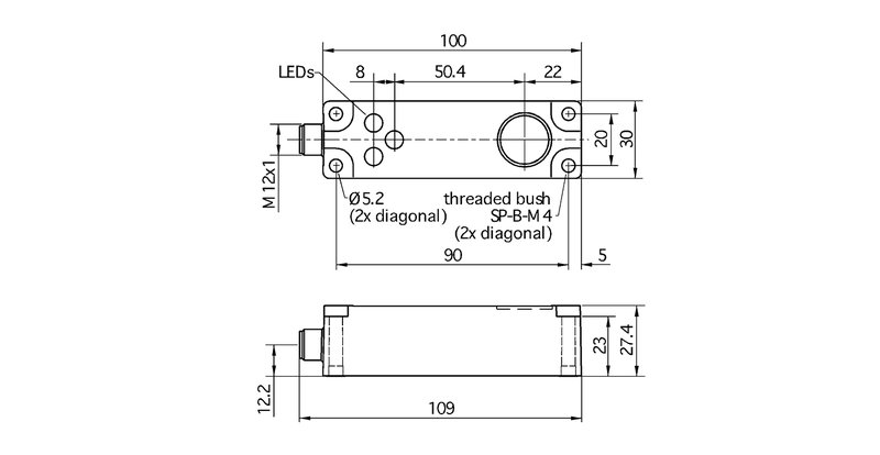 Ультразвуковой датчик Microsonic lcs-130/DDD/QP