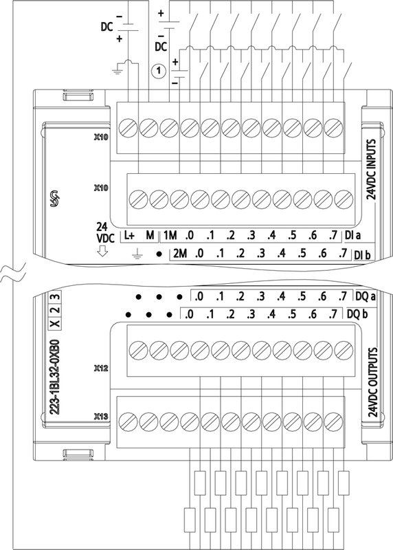 Модуль дискретного ввода-вывода Siemens 6ES7223-1BL32-0XB0