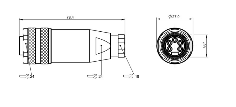 Разъем Balluff BCC A335-0000-10-000-61X5A5-000