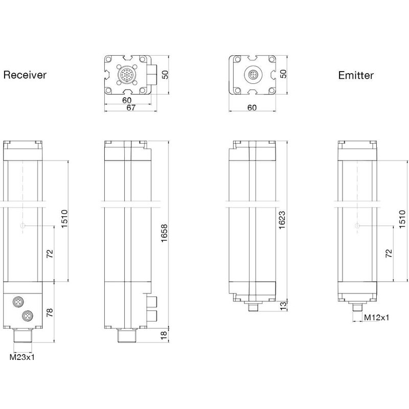 Световая завеса безопасности DATASENSING LP4ER/40-150M4