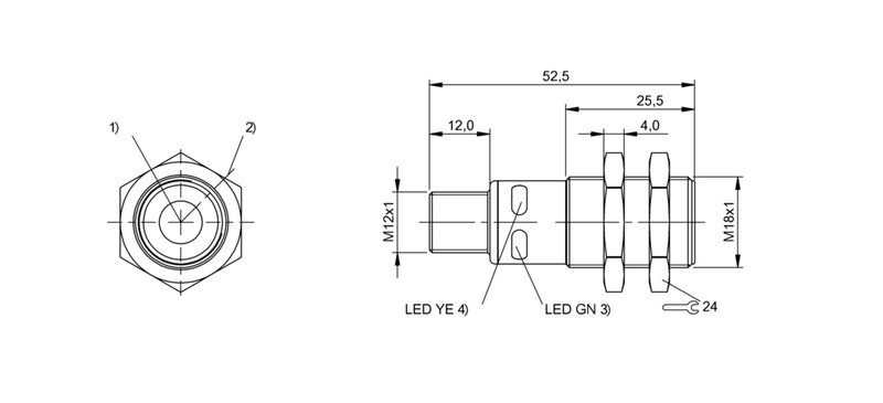 Ультразвуковой датчик Balluff BUS M18M1-GPXI-03/025-S92G