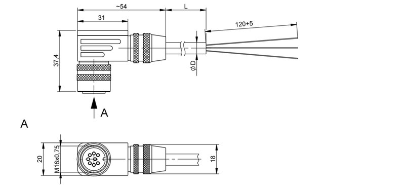 Разъем с кабелем Balluff BKS-S 33M-02