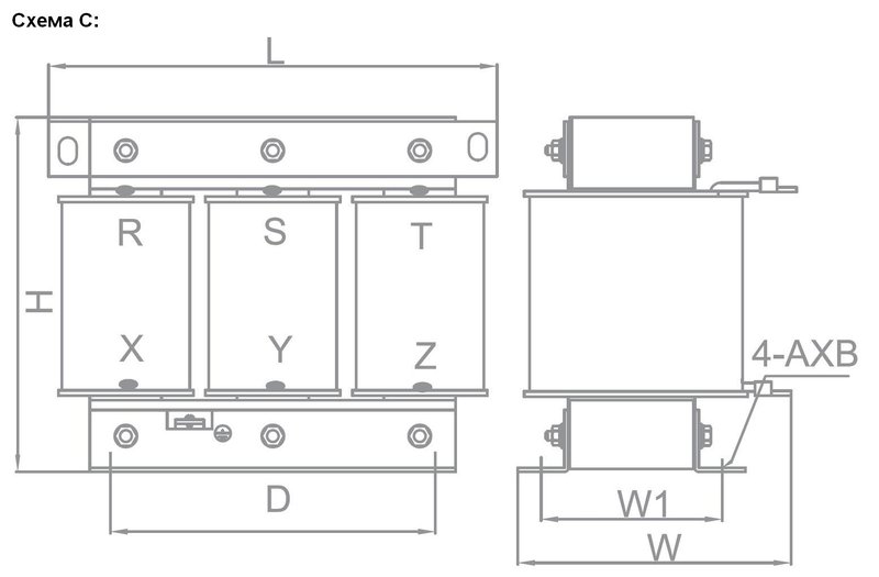 Трехфазный дроссель INNOVERT ZC-OCL-220