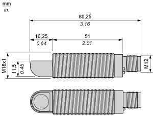 Ультразвуковой датчик Telemecanique XXA18S1PM12