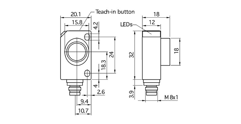 Ультразвуковой датчик Microsonic zws-70/CD/QS
