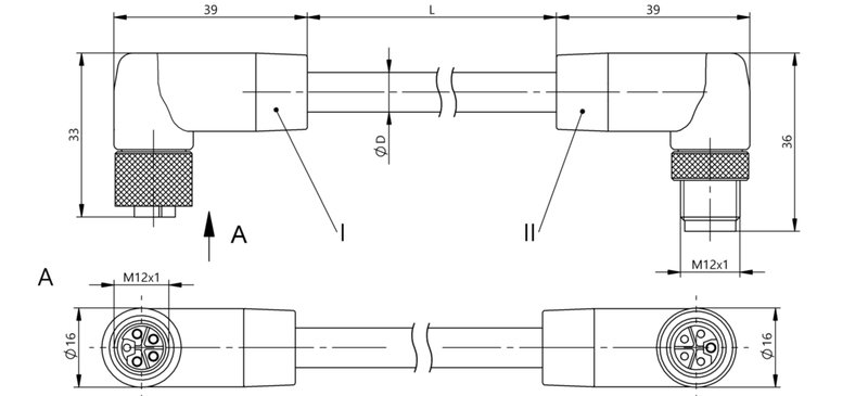 Соединительный кабель Balluff BCC M425-M425-3L-386-PX85A5-050