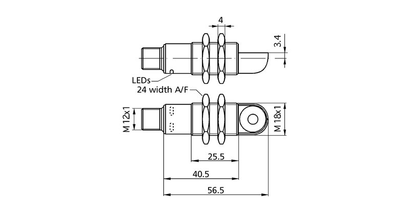 Ультразвуковой датчик Microsonic pico+15/WK/F/A