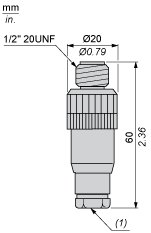 Разъем Telemecanique XZCC20MDM30B