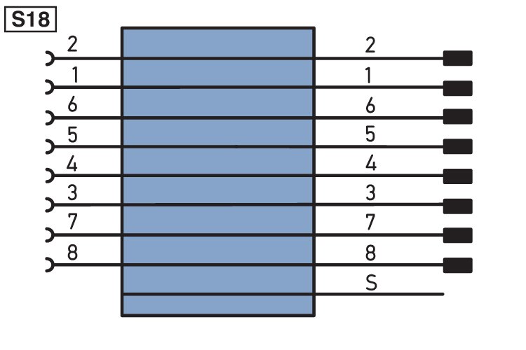 Соединительный кабель Wenglor BG88SG88V2-2M