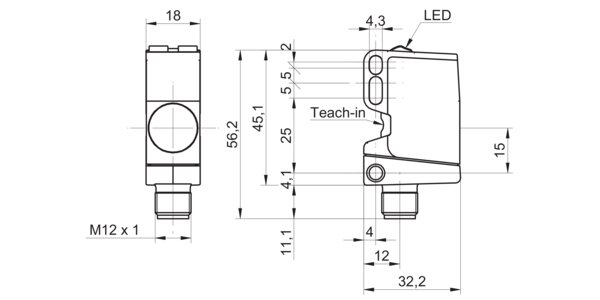 Ультразвуковой датчик Baumer U500.RA0.2-GP1J.72F
