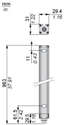 Cветовой барьер безопасности Telemecanique XUSL4E30H091N