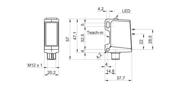 Оптический датчик Baumer O500W.RP-GW1B.PVO