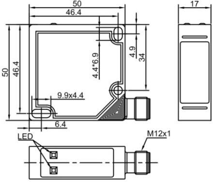 Оптический датчик LANBAO PTF-DM5DPC-E2