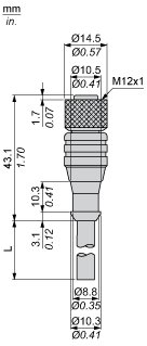 Разъем с кабелем Telemecanique XZCP1169L5