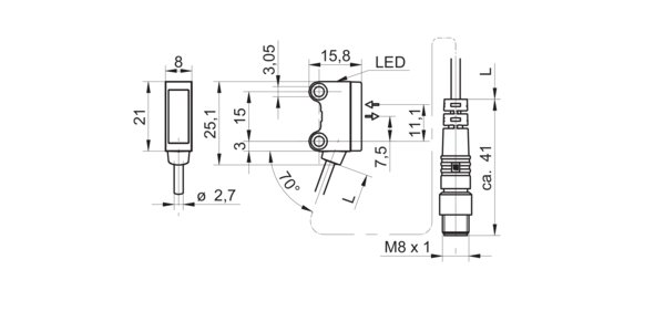 Оптический датчик Baumer O200.RR-PV1Z.72NV