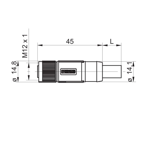 Разъем с кабелем Baumer ESG 34JP0200G