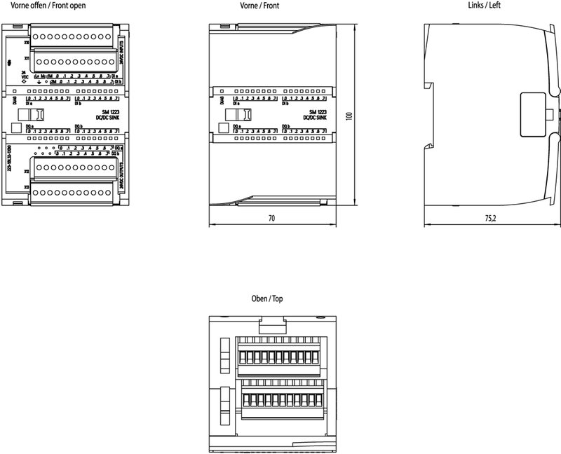 Модуль дискретного ввода-вывода Siemens 6ES7223-1BL32-1XB0