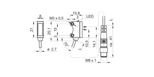 Оптический датчик Baumer O200.RP-GW2I.72NV/A014_H006
