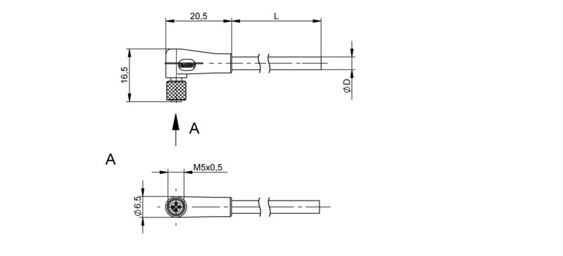 Разъем с кабелем Balluff BCC M224-0000-10-003-PX0414-030