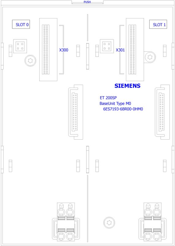 Базовый модуль M0 Siemens 6ES7193-6BR00-0HM0