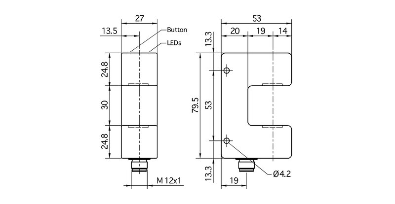 Ультразвуковой датчик кромки Microsonic bks-3/CIU