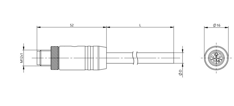 Разъем с кабелем Balluff BCC M415-0000-2L-150-PX85A5-100