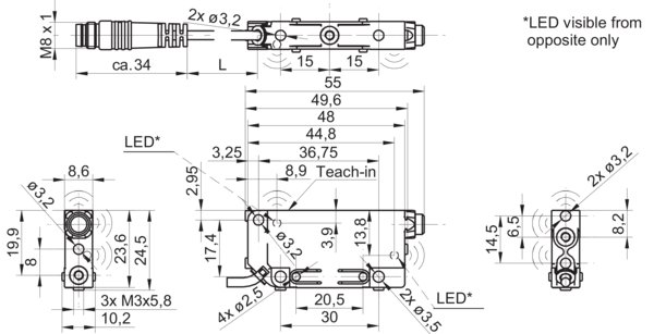 Ультразвуковой датчик Baumer URCK 09G8914/KS35A