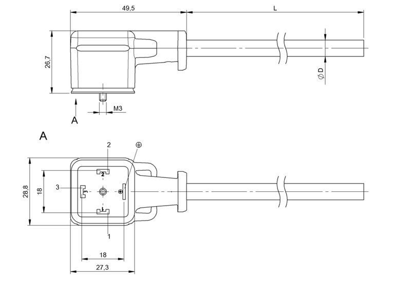 Разъем с кабелем Balluff BCC PA04-0000-10-070-PX0550-020