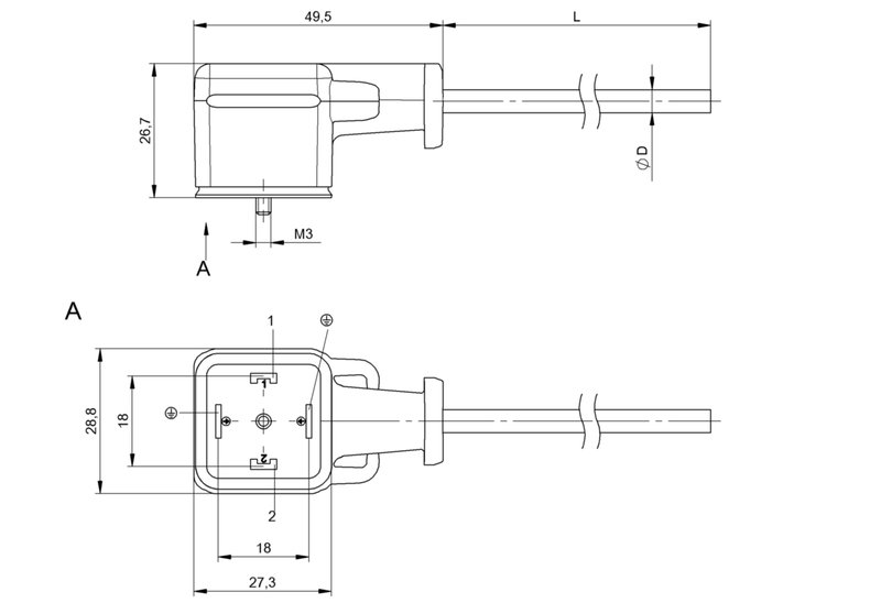 Разъем с кабелем Balluff BCC VA04-0000-10-054-VX8350-100