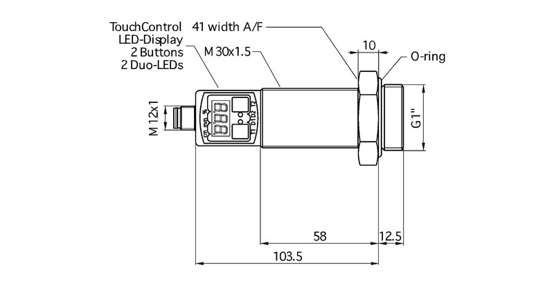 Ультразвуковой датчик Microsonic hps+35/DD/TC/E/G1