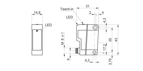 Оптический датчик Baumer FRDK 14N6901/S35A
