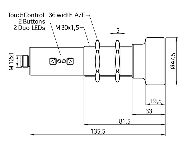 Ультразвуковой датчик Microsonic mic-301/D/HV/M30/K2/ HER