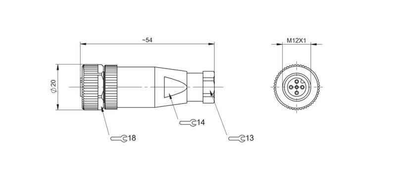 Разъем Balluff BCC M435-0000-1A-004-41X475-000