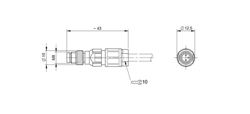 Разъем Balluff BCC M333-0000-20-000-13X350-000