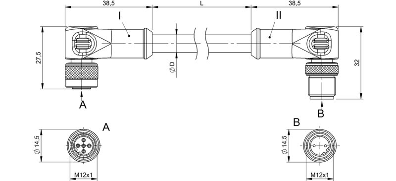 Соединительный кабель Balluff BCC M425-M422-3B-329-PS72N1-010-C009