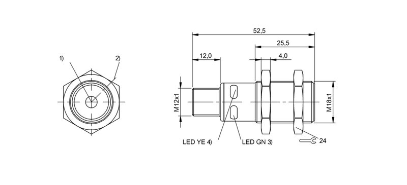 Ультразвуковой датчик Balluff BUS M18M1-GPXI-02/015-S92G