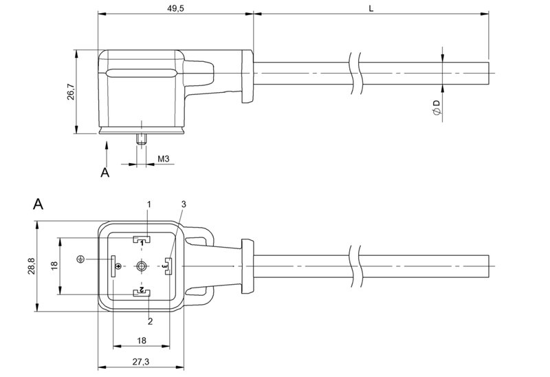 Разъем с кабелем Balluff BCC PA24-0000-10-070-PX0550-100
